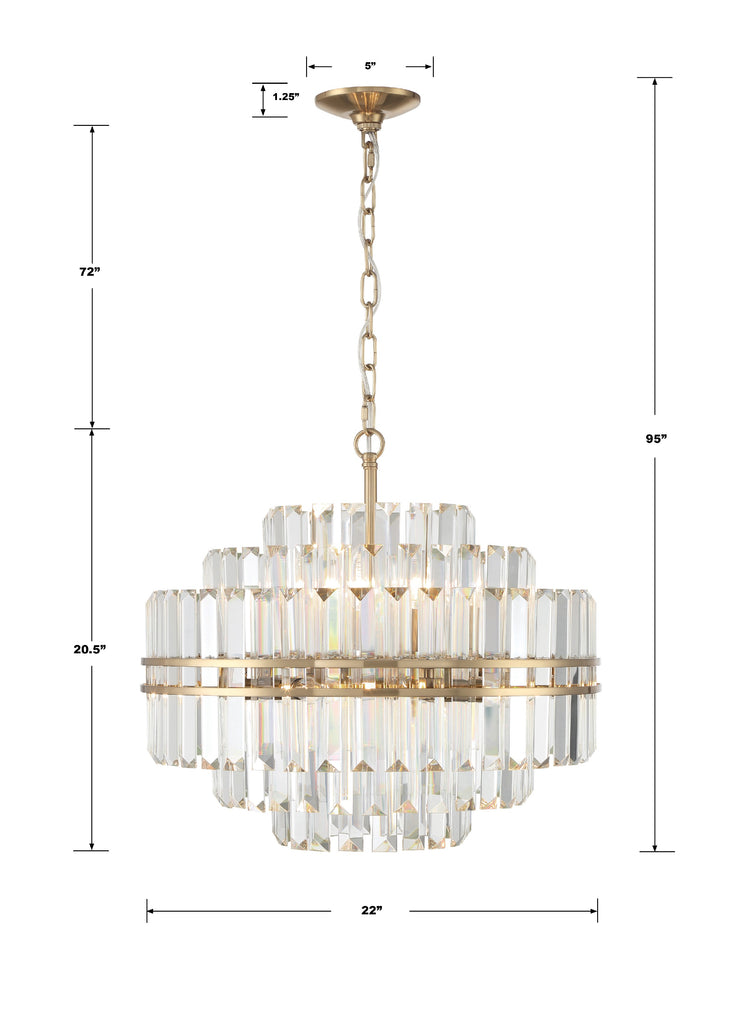 Hayes 12 Light Chandelier