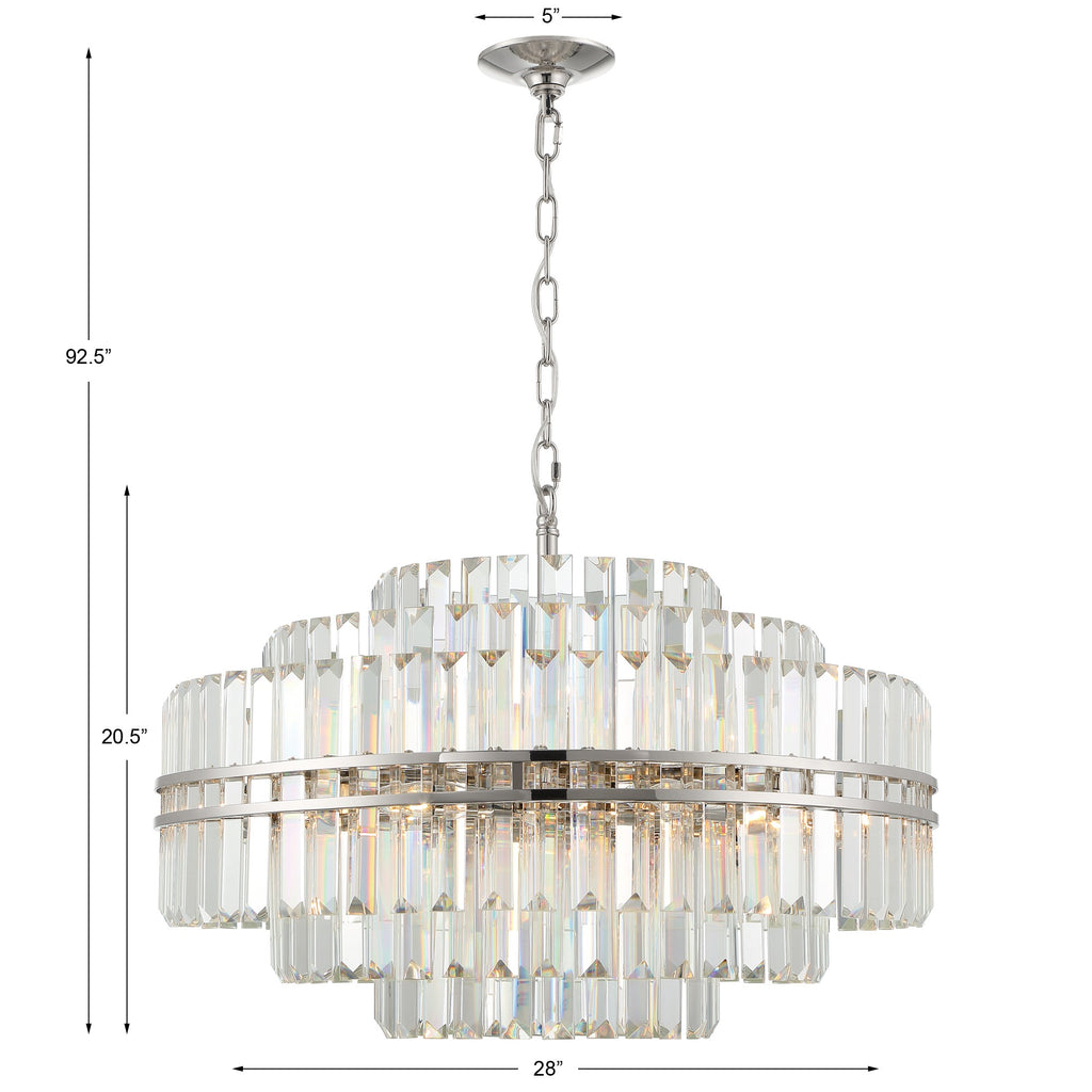 Hayes 16 Light Linear Chandelier