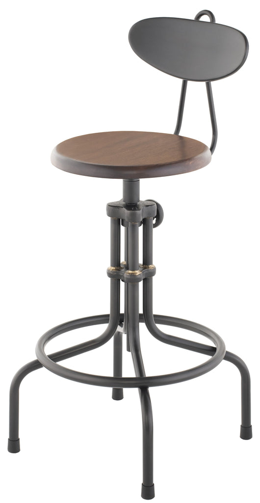 V19C-B Adjustable Stool - Burnt Brown