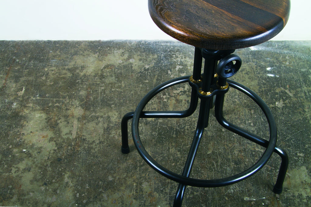 V19C-B Adjustable Stool - Burnt Brown