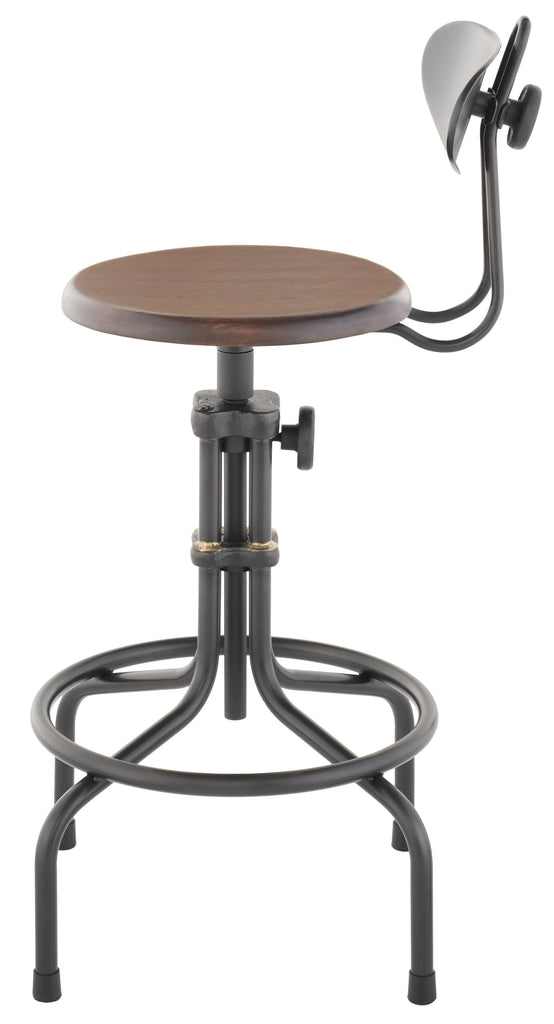 V19C-B Adjustable Stool - Burnt Brown