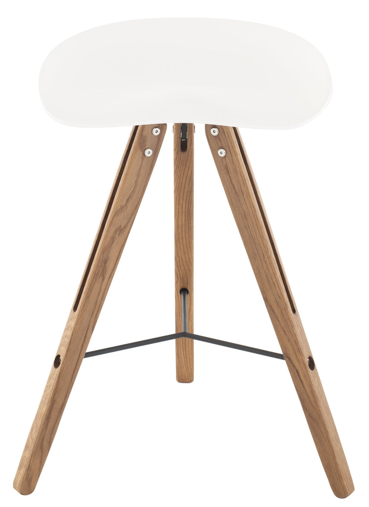 Theo Tractor Stool Counter Stool - White