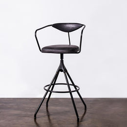 Akron Bar Stool - Storm Black