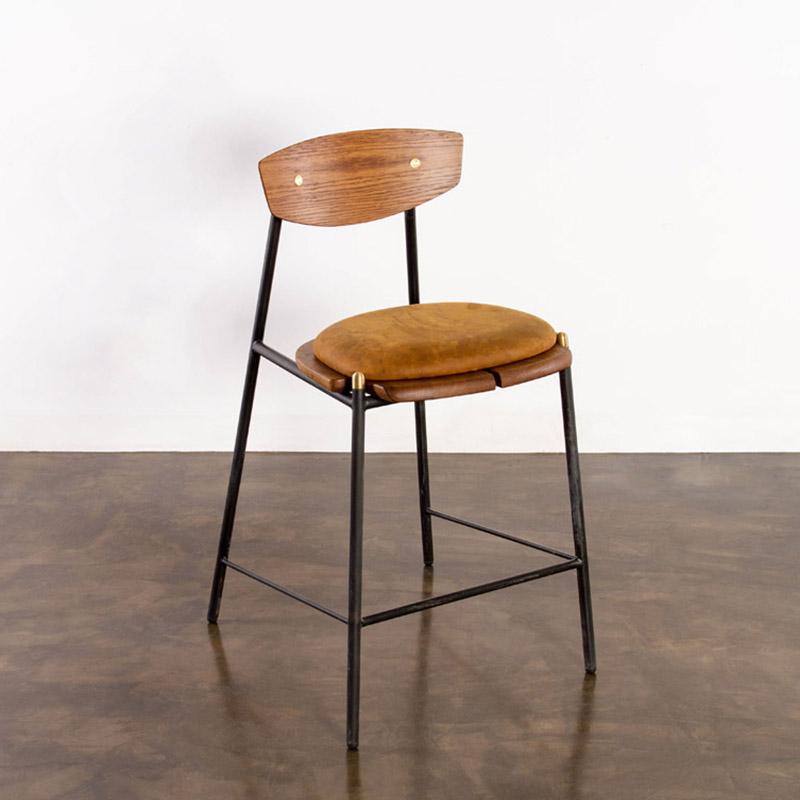 Kink Bar Stool - Hard Fumed