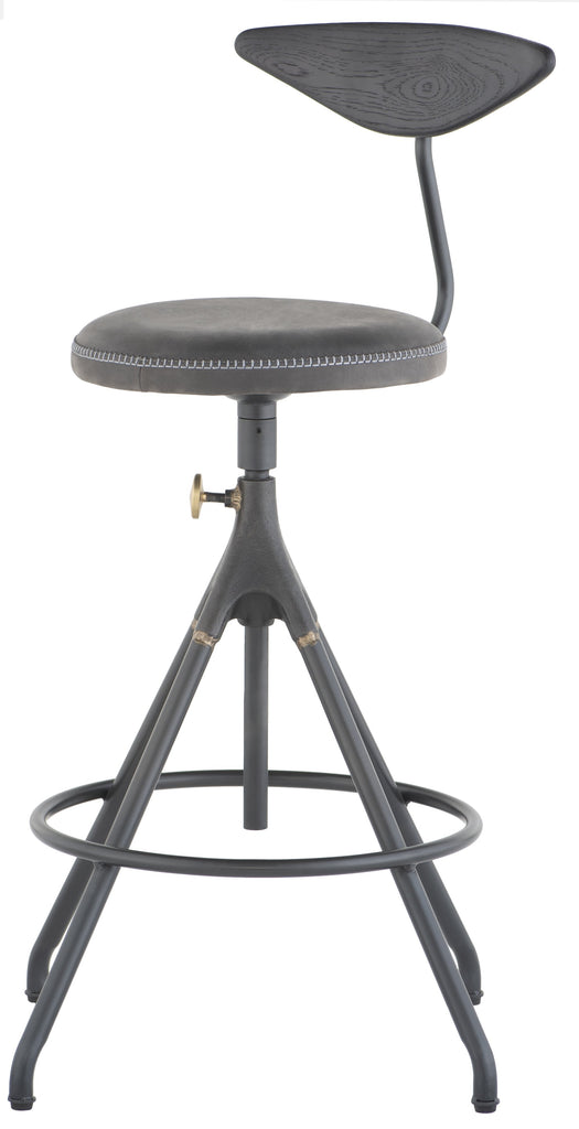 Akron Counter Stool - Storm Black, 19.5in