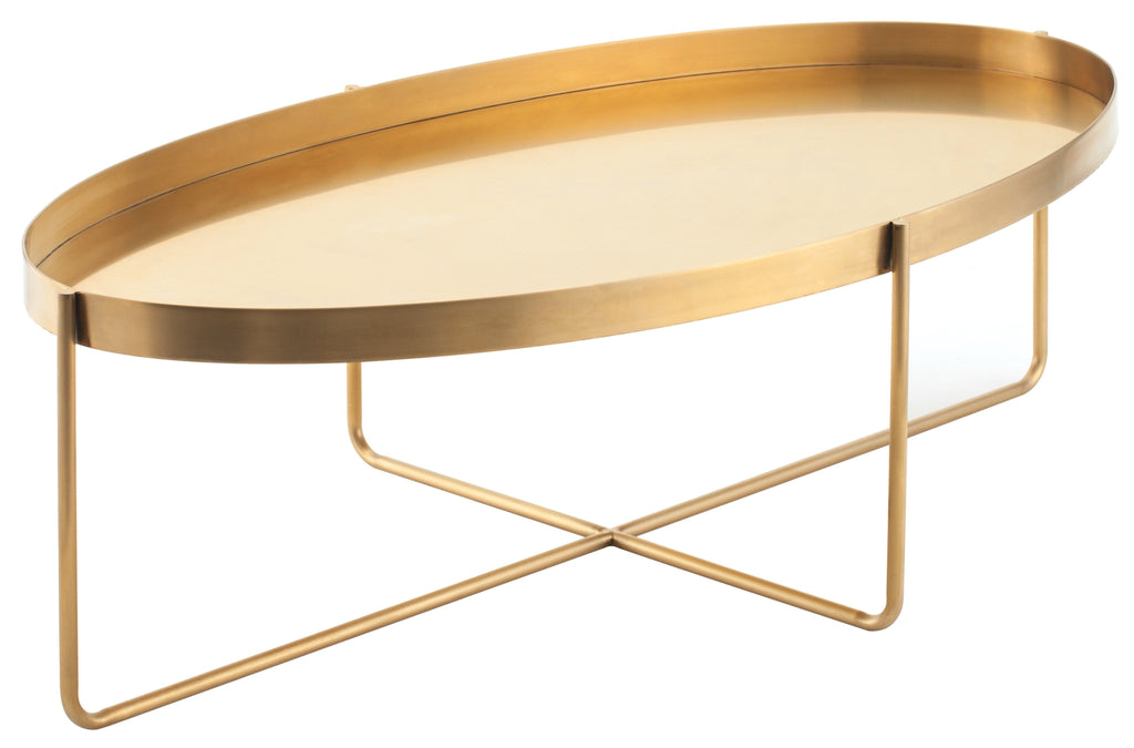 Gaultier Coffee Table - Gold, 54in