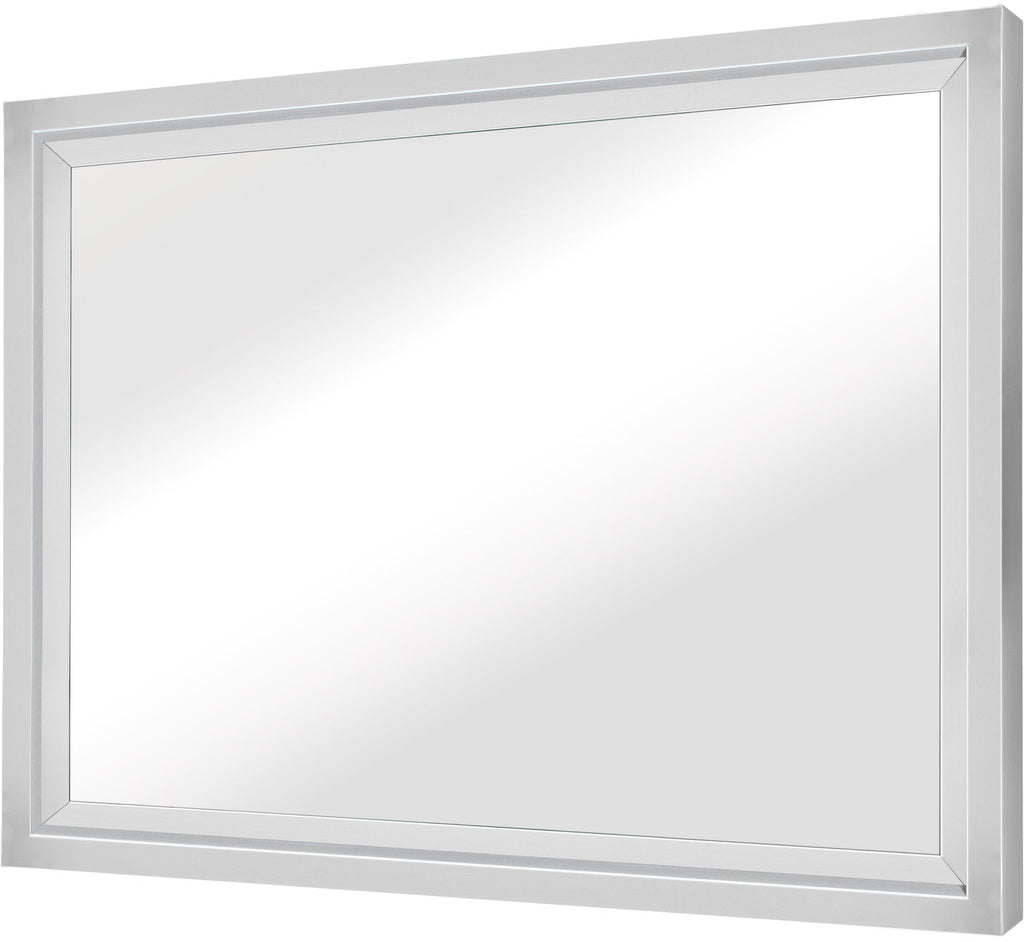 Glam Wall Mirror - Silver, 36in