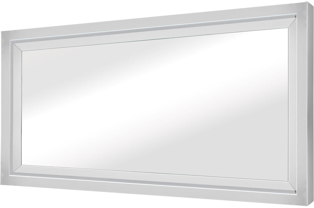 Glam Wall Mirror - Silver, 24in