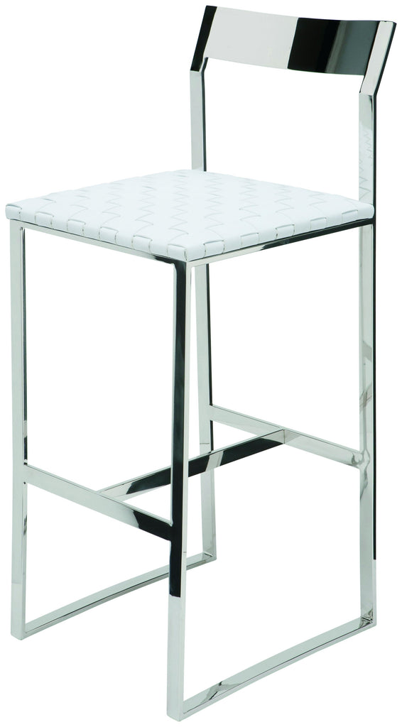 Camille Counter Stool - White