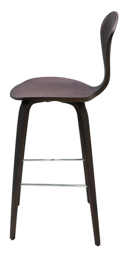 Satine Bar Stool - Dark Walnut