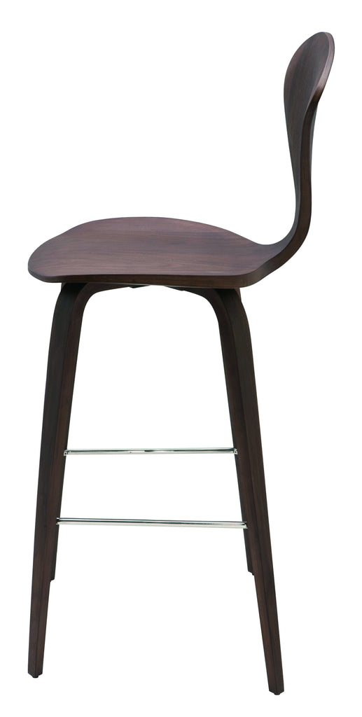 Satine Counter Stool - Dark Walnut