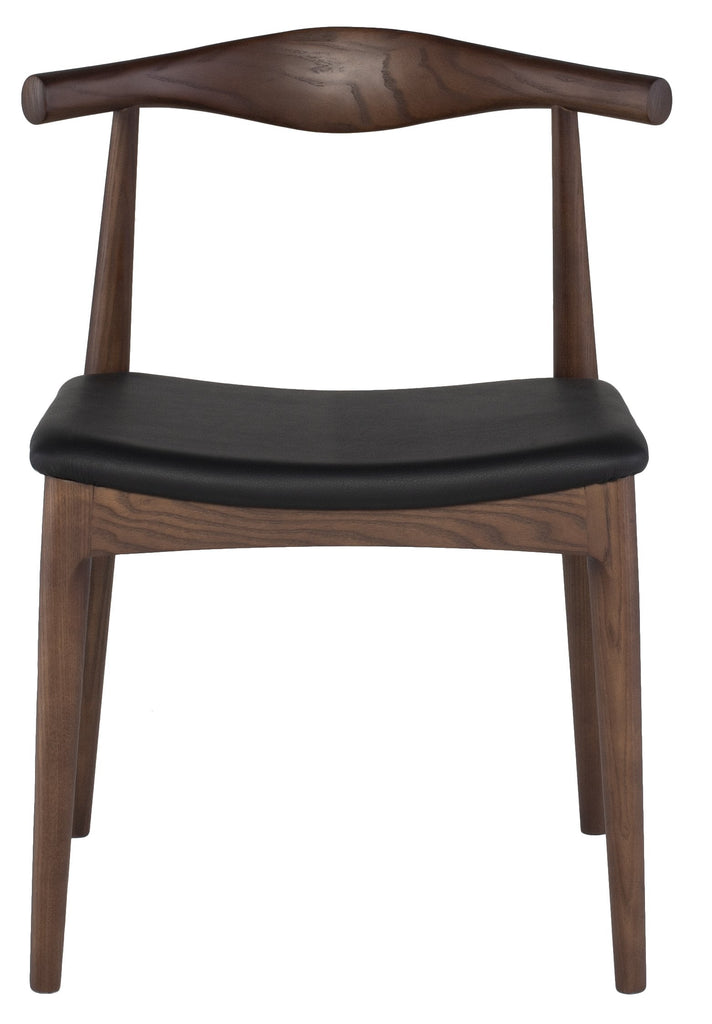 Saal Dining Chair - Black with Walnut Stained Ash Frame