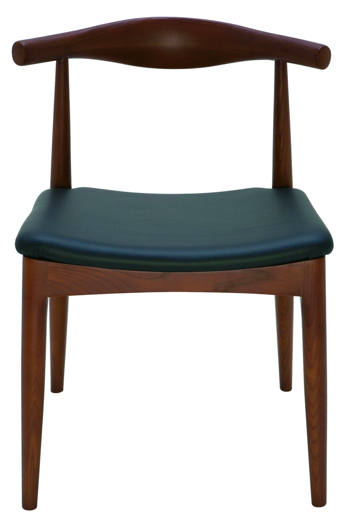 Saal Dining Chair - Black with Walnut Stained Ash Frame