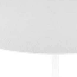 Cal Dining Table White Veneer Top, 59"
