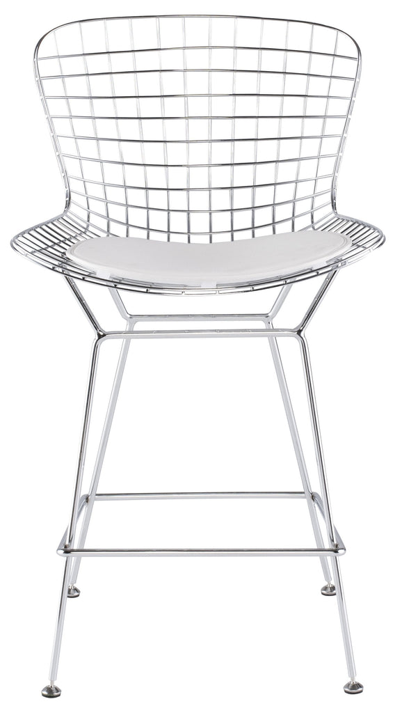 Wireback Counter Stool - White