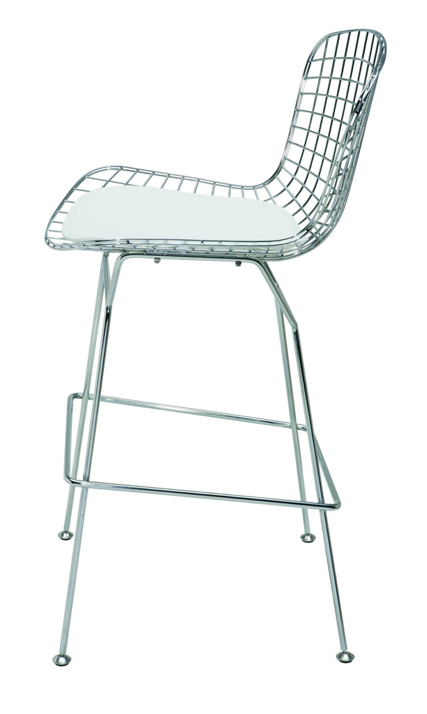 Wireback Counter Stool - White