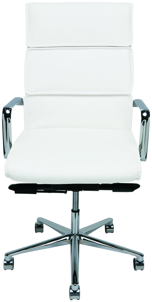 Lucia Office Chair - White, High Back