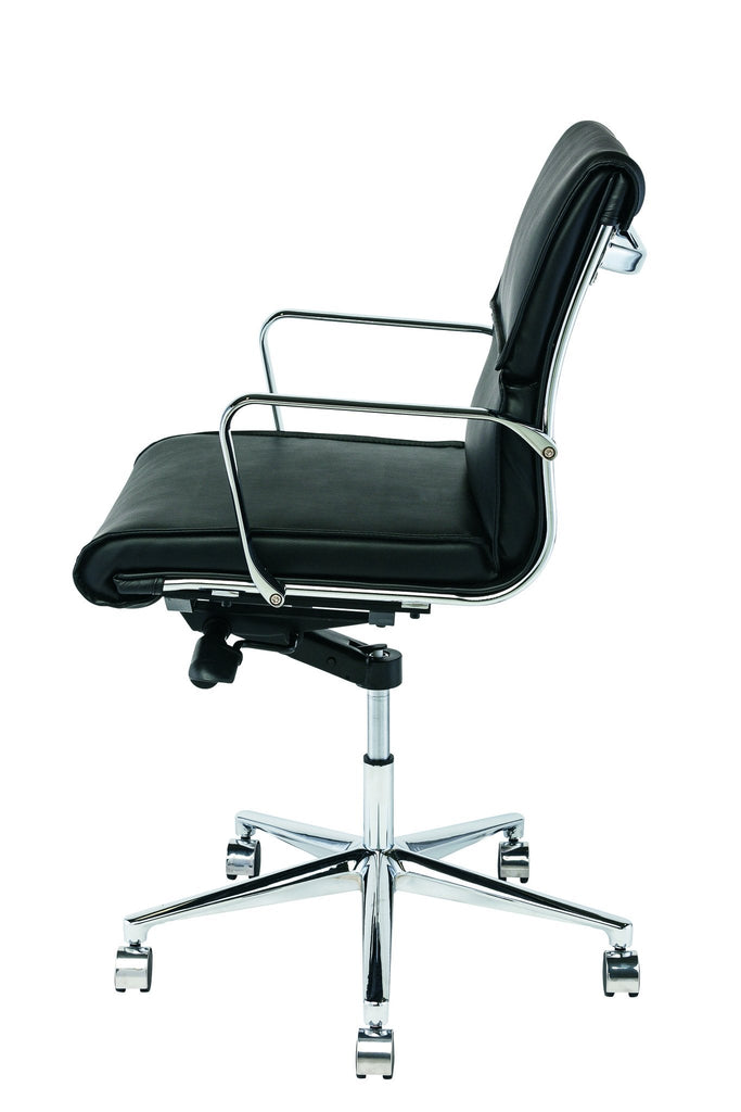 Lucia Office Chair - Black, Low Back