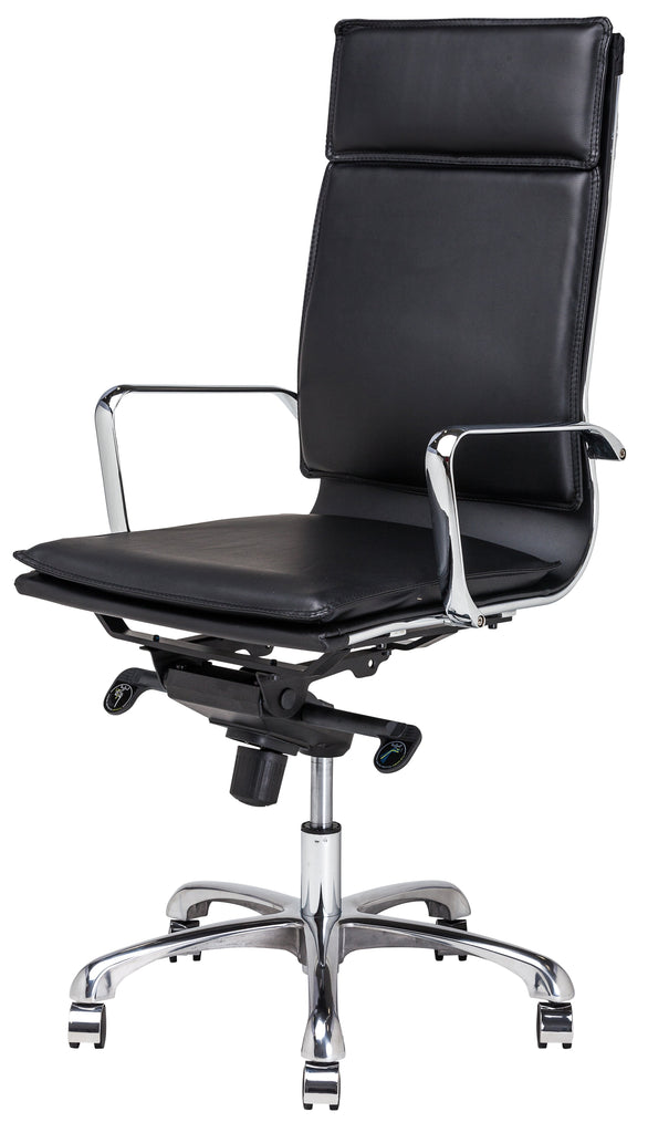 Carlo Office Chair - Black Naugahyde