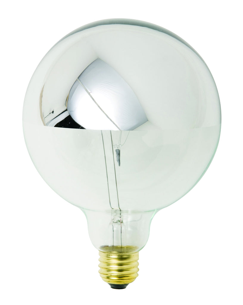 G125 25W E26 Light Bulb Lighting - Silver