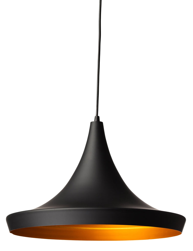 Euclid Pendant Lighting - Black, 18in