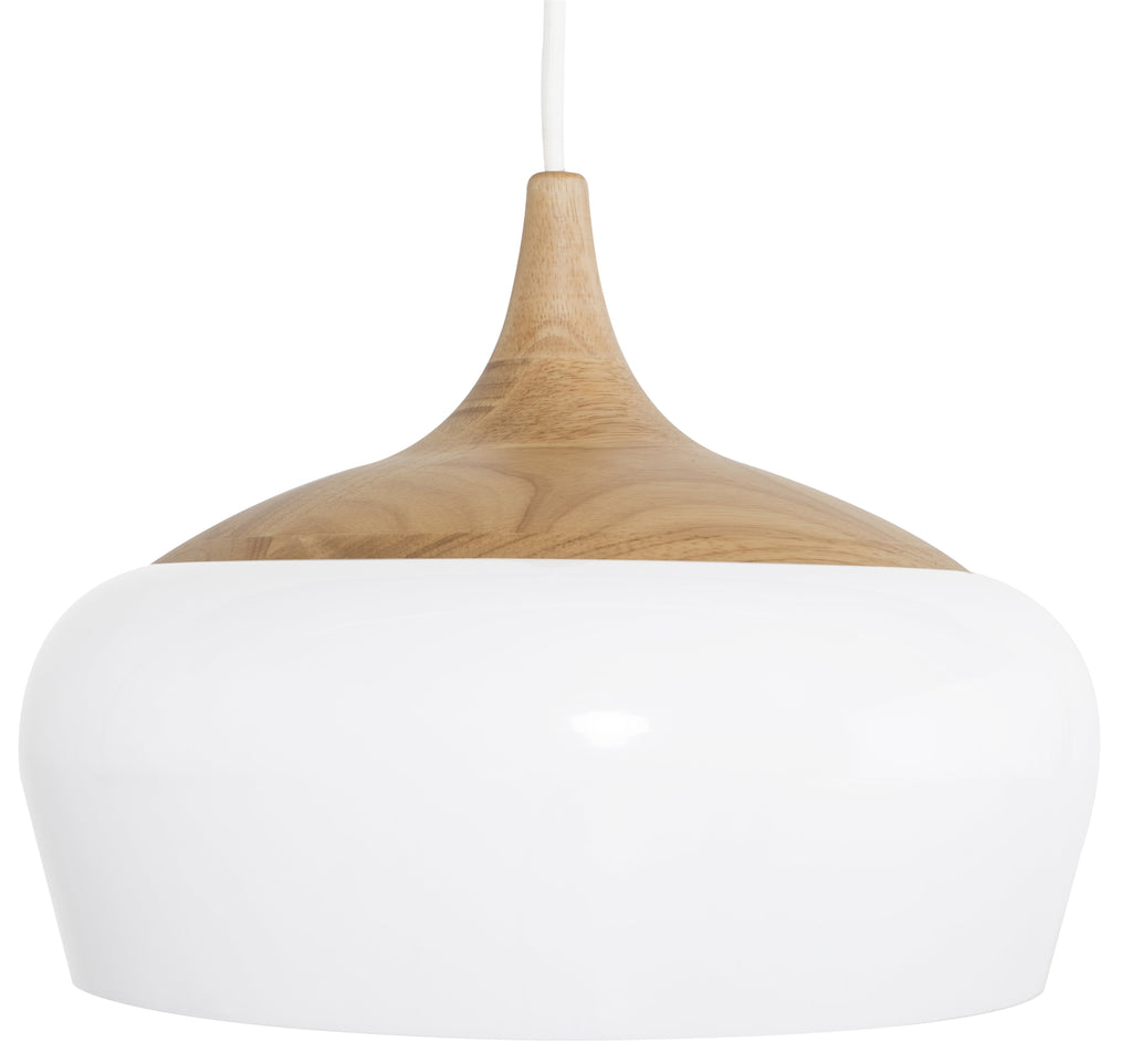 Liam Pendant Lighting - White, 14in