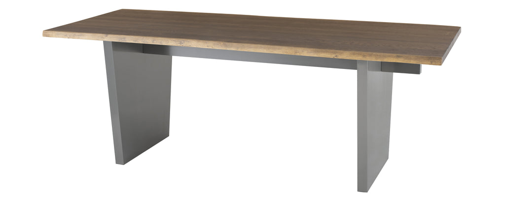 Aiden Dining Table - Seared with Graphite Steel Legs, 78in