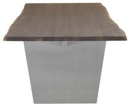 Aiden Dining Table - Seared with Graphite Steel Legs, 96in