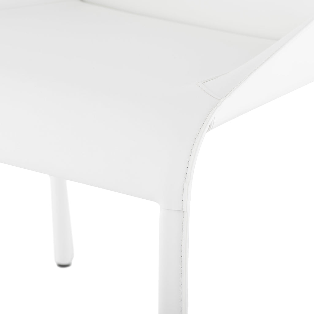 Delphine Dining Chair - White, 22.8in