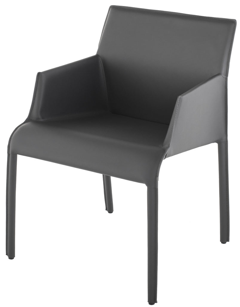 Delphine Dining Chair - Dark Grey, 23.6in