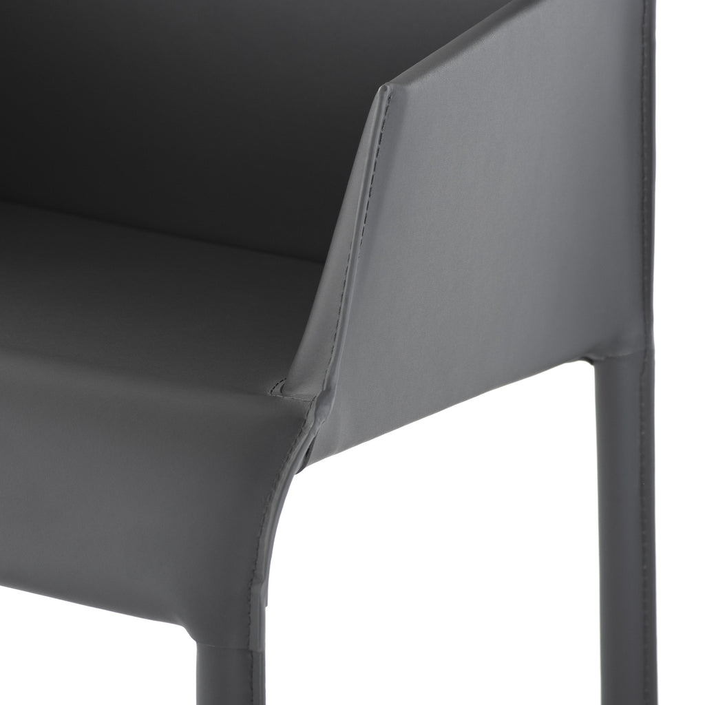 Delphine Dining Chair - Dark Grey, 23.6in