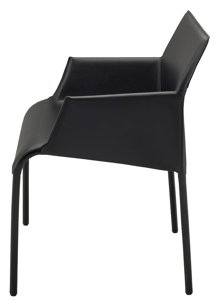 Delphine Dining Chair - Black, 23.6in