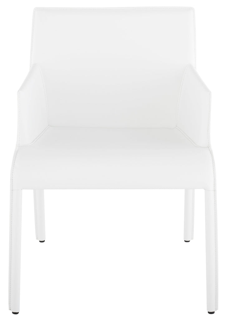 Delphine Dining Chair - White, 23.6in