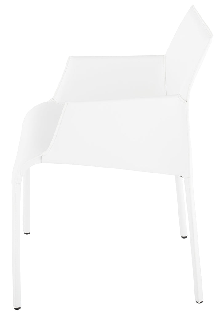 Delphine Dining Chair - White, 23.6in