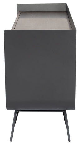 Noori Sideboard Cabinet - Walnut with Titanium Steel Accent