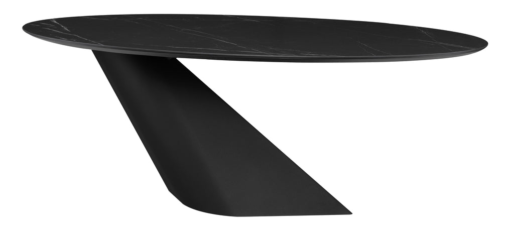 Oblo Dining Table - Black, 78.8in