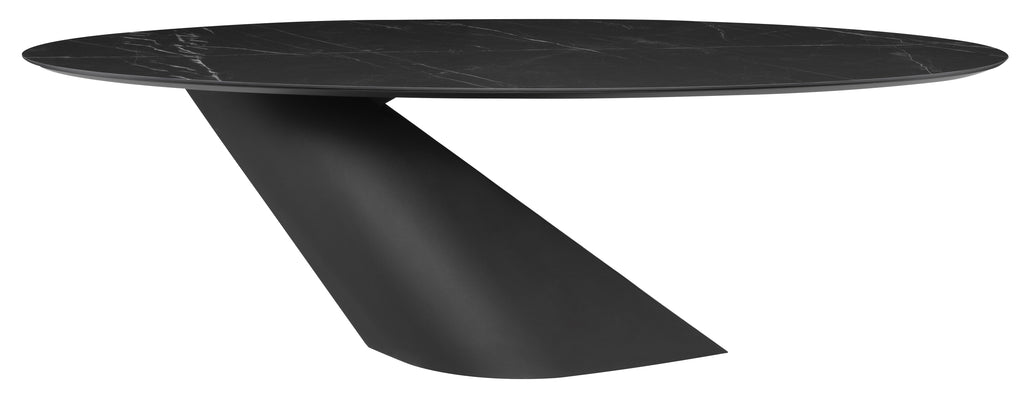 Oblo Dining Table - Black, 92.8in
