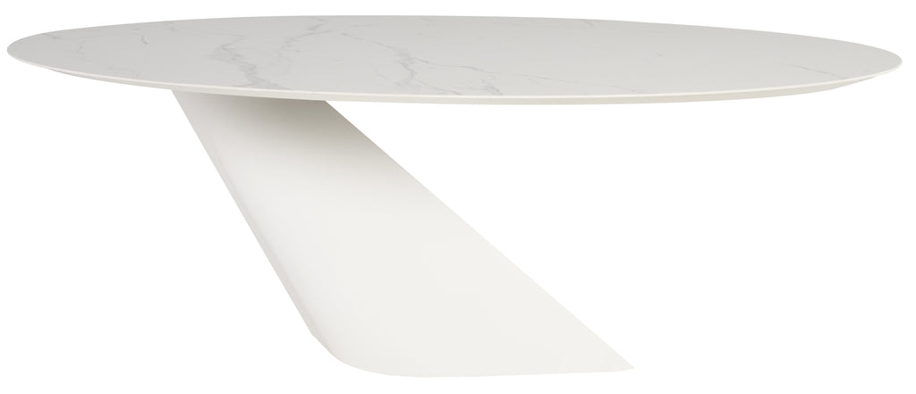 Oblo Dining Table - White, 92.8in