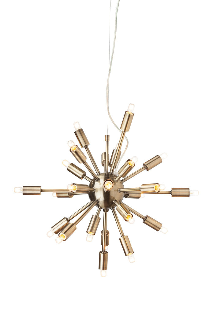 Sputnik Pendant Lighting - Antique Brass