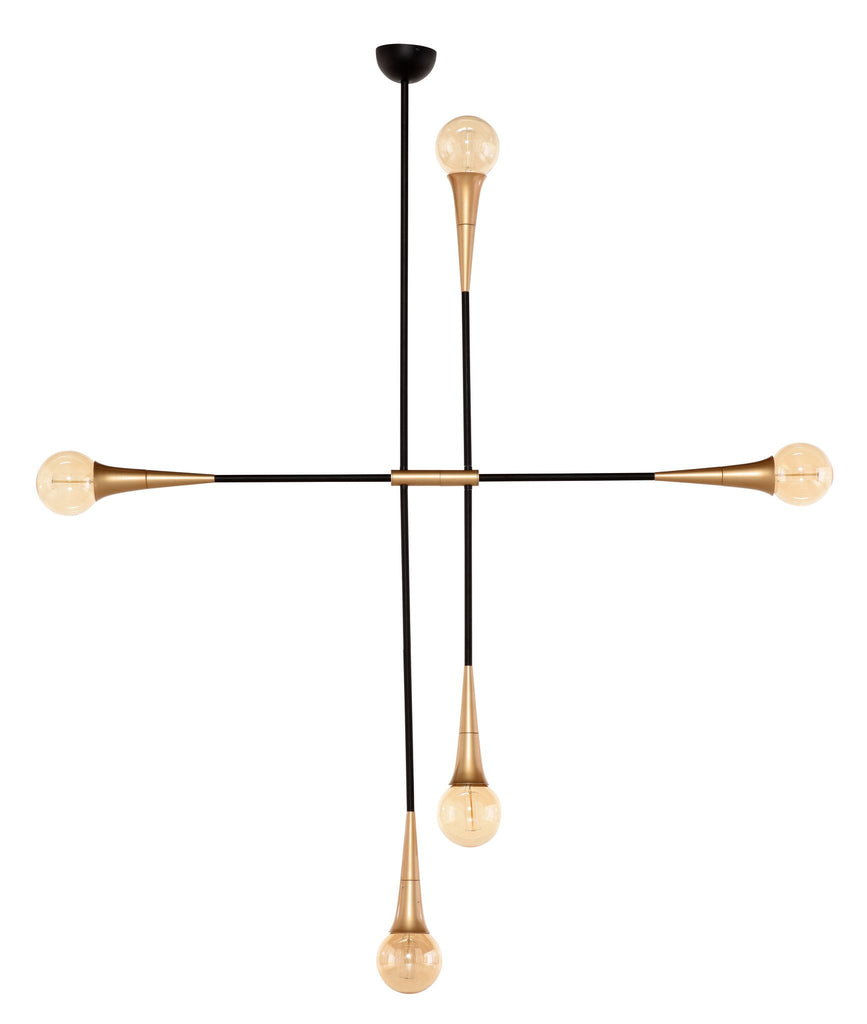 Tristan Pendant Lighting - Black, 50.8in