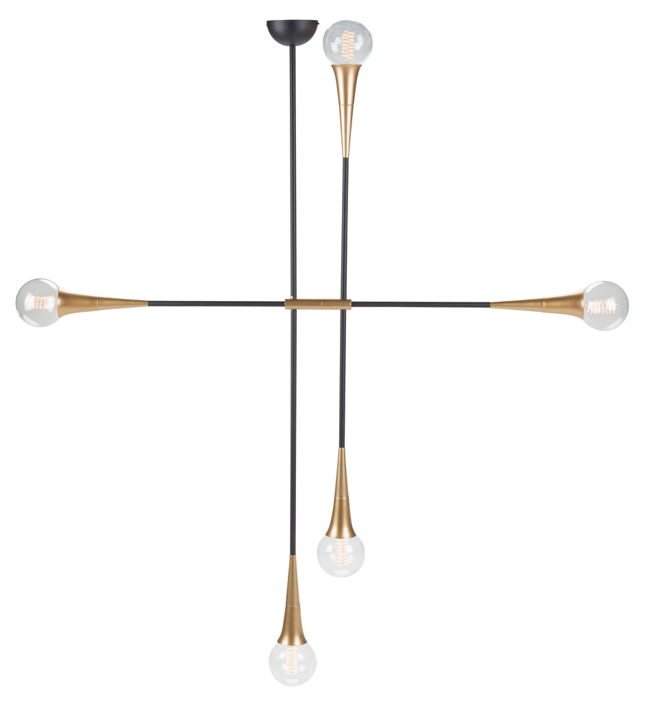 Tristan Pendant Lighting - Black, 50.8in