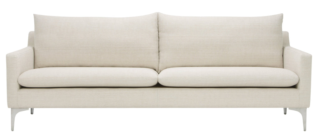 Anders Sofa - Sand with Brushed Stainless Legs