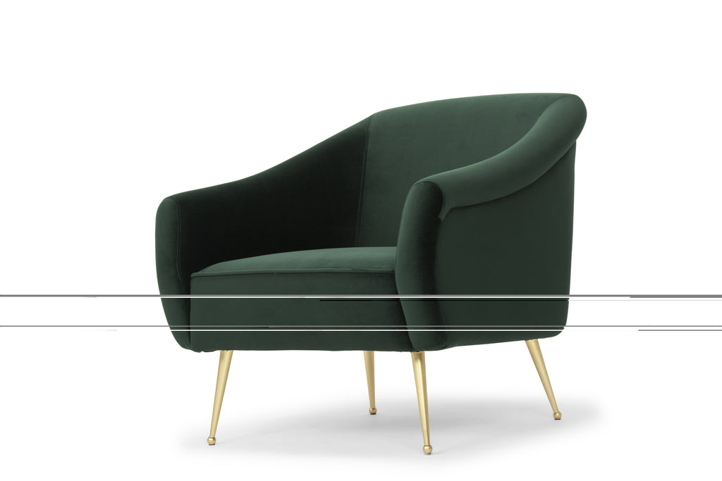 Lucie Occasional Chair - Emerald Green