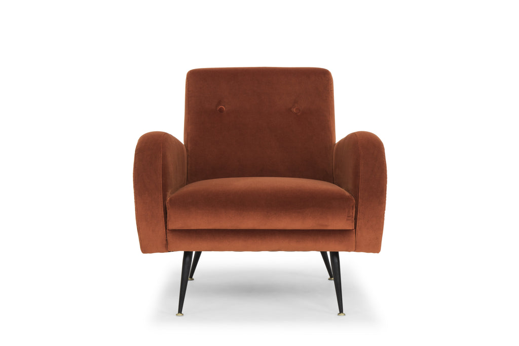 Hugo Occasional Chair - Rust