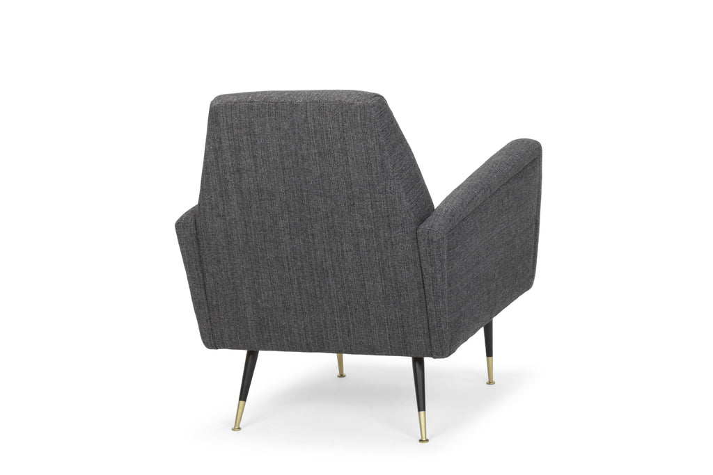 Victor Occasional Chair - Dark Grey Tweed