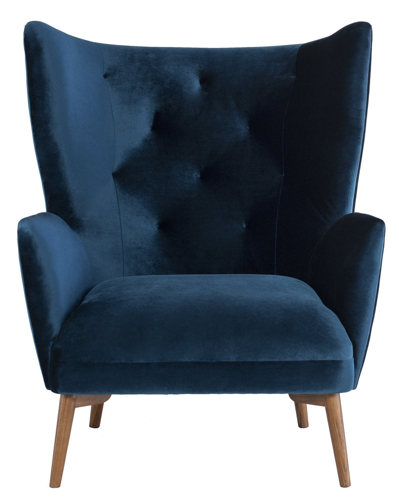 Klara Lounge Chair - Midnight Blue