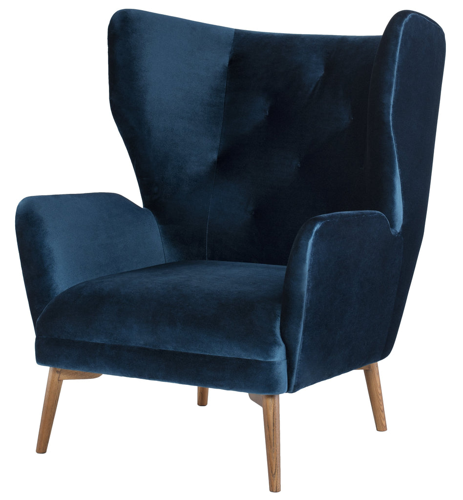 Klara Lounge Chair - Midnight Blue