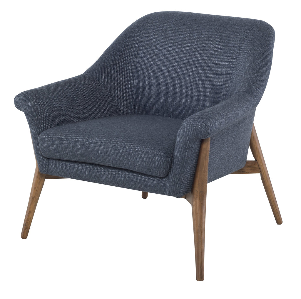 Charlize Occasional Chair - Denim Tweed