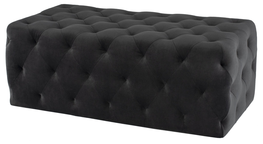 Tufty Ottoman - Shadow Grey, 45.8in