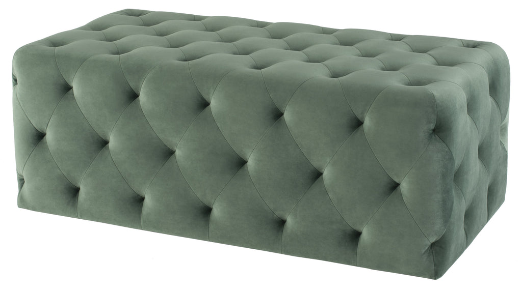 Tufty Ottoman - Moss, 45.8in